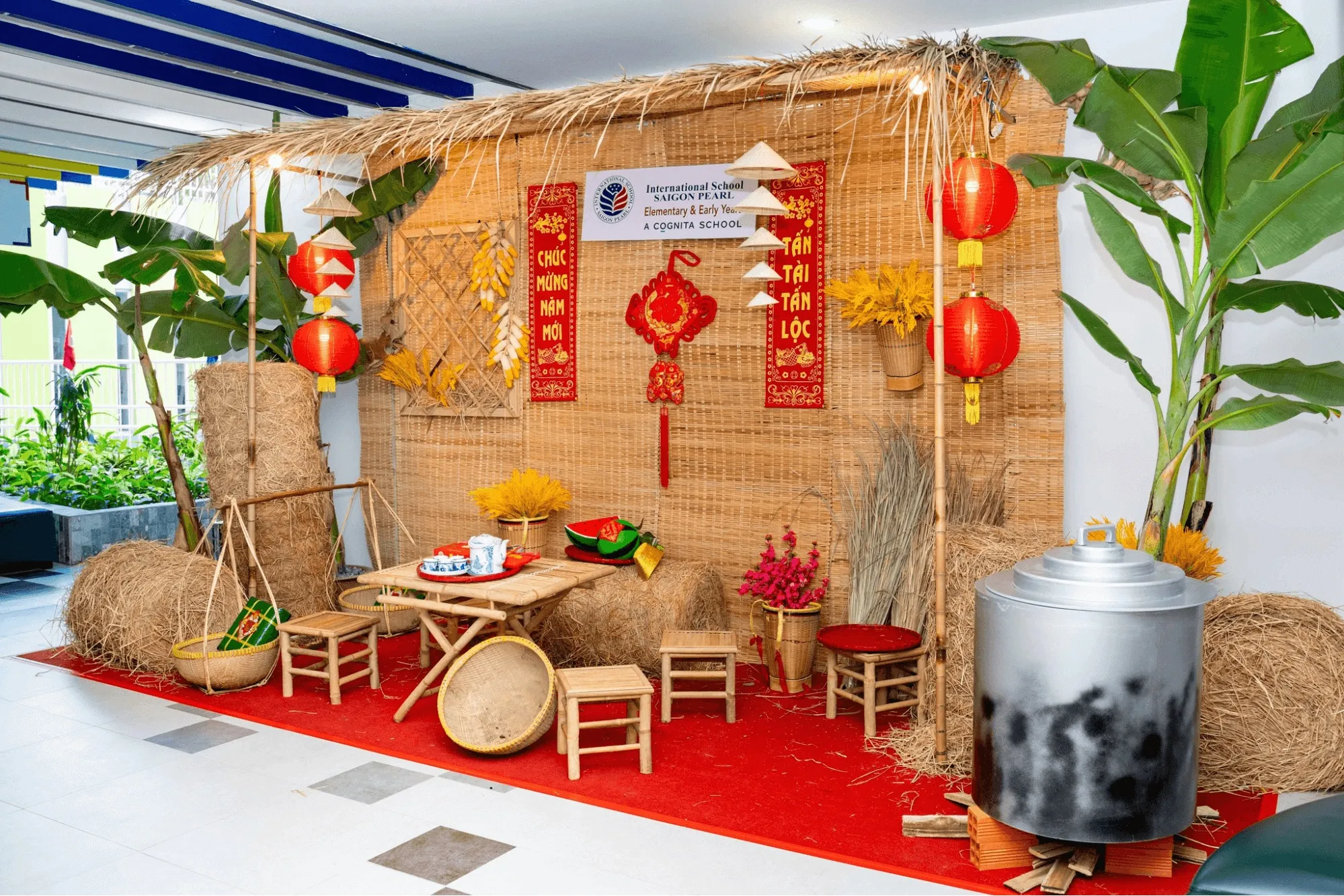 Mẫu trang trí tết truyền thống làng quê Nam bộ