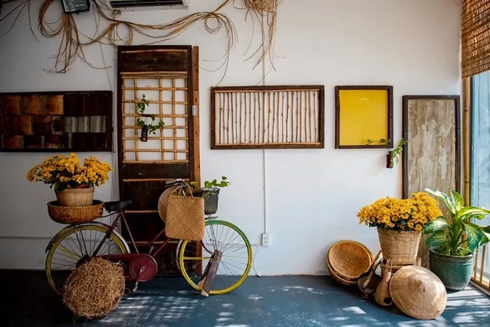 Mẫu trang trí tết góc nhà