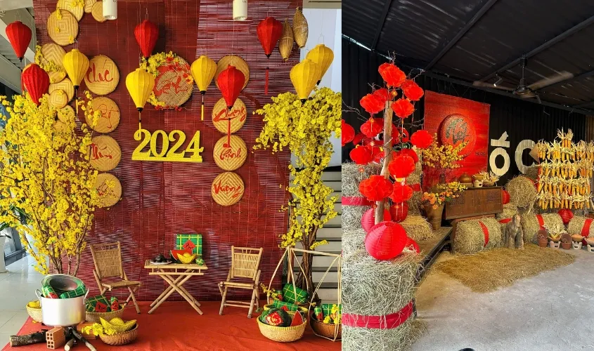 Mẫu trang trí tết phim trường