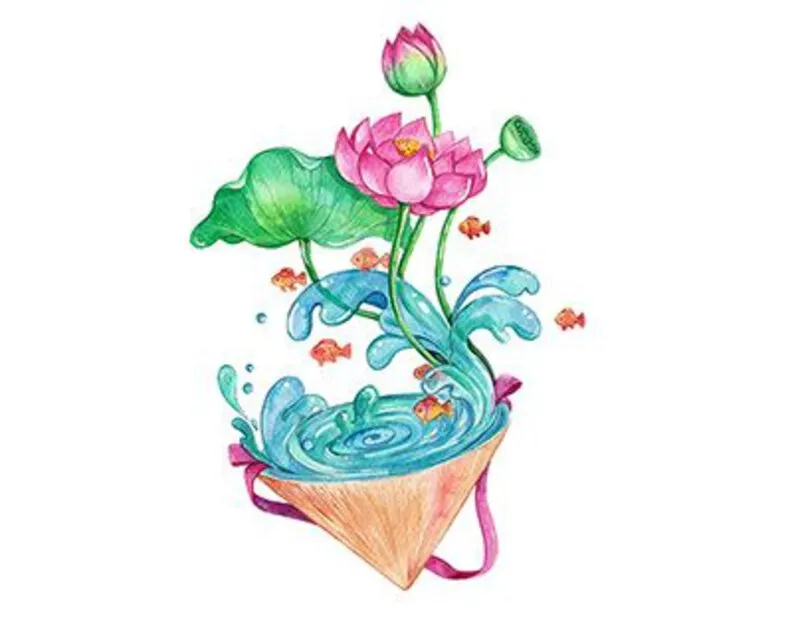 Mẫu tranh làng nghề truyền thống đơn giản dễ vẽ nhất