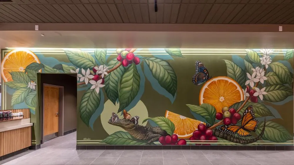 Mẫu tranh tường phong cảnh thiên nhiên mang lại cảm giác thư thái cho khách hàng