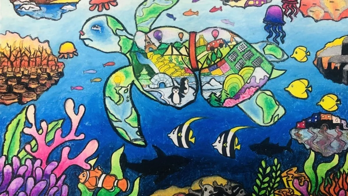 Mẫu tranh vẽ bảo vệ môi trường đẹp nhất kêu gọi gìn giữ nguồn nước sạch