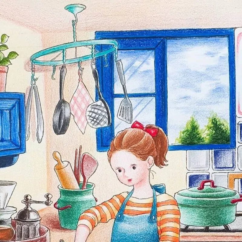 Mẫu tranh vẽ đầu bếp dễ vẽ phù hợp cho mọi lứa tuổi học sinh