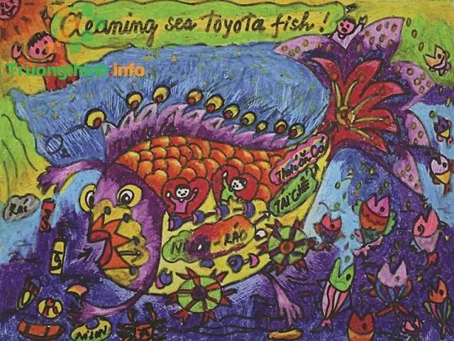 Mẫu tranh vẽ ô tô mơ ước đơn giản đẹp mang tính giáo dục cao