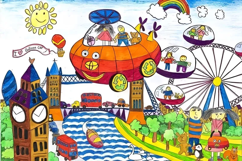 Mẫu tranh vẽ ý tưởng lớp 5 dễ vẽ dành cho các bạn mới bắt đầu học hội họa