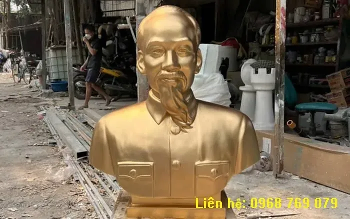 Mẫu tượng Bác Hồ nhựa Composite