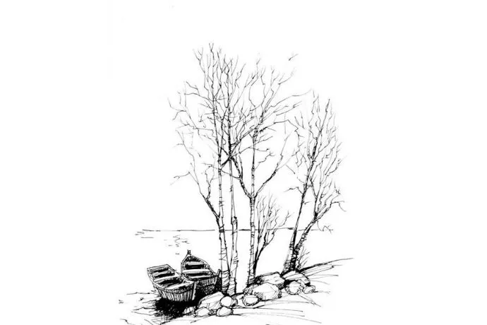 Mẫu vẽ chì đơn giản giúp người mới bắt đầu luyện tập khả năng đi nét