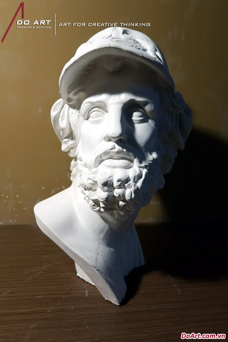 Tượng Menelaus thạch cao phục vụ luyện thi khối V và H