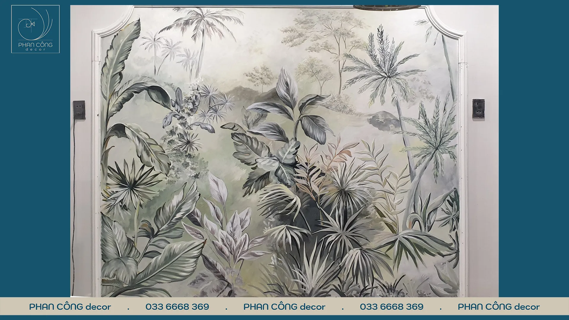 Mẫu vẽ tranh tường nhà ở phòng bếp với phong cách vintage cổ điển