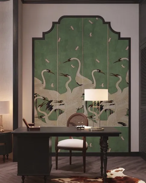 Mẫu vẽ tranh tường nhà ở phòng làm việc sáng tạo giúp tăng hiệu suất