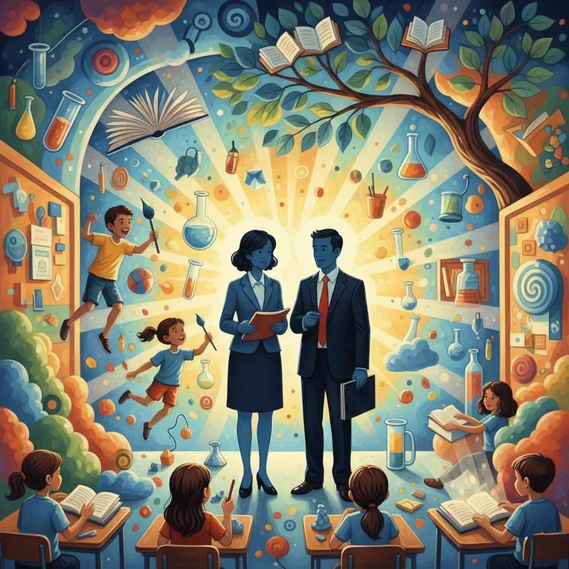 Mẫu vẽ tranh về thầy cô và mái trường mang đậm nét sáng tạo của học sinh