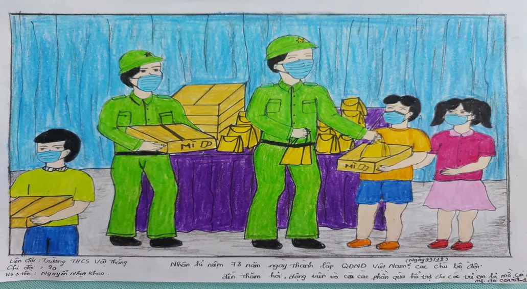 Một tác phẩm ấn tượng với cách phối màu độc đáo và bố cục chặt chẽ