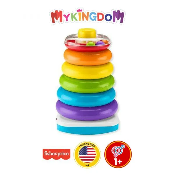 Đồ chơi tháp xếp chồng vòng sắc màu cho bé phát triển vận động