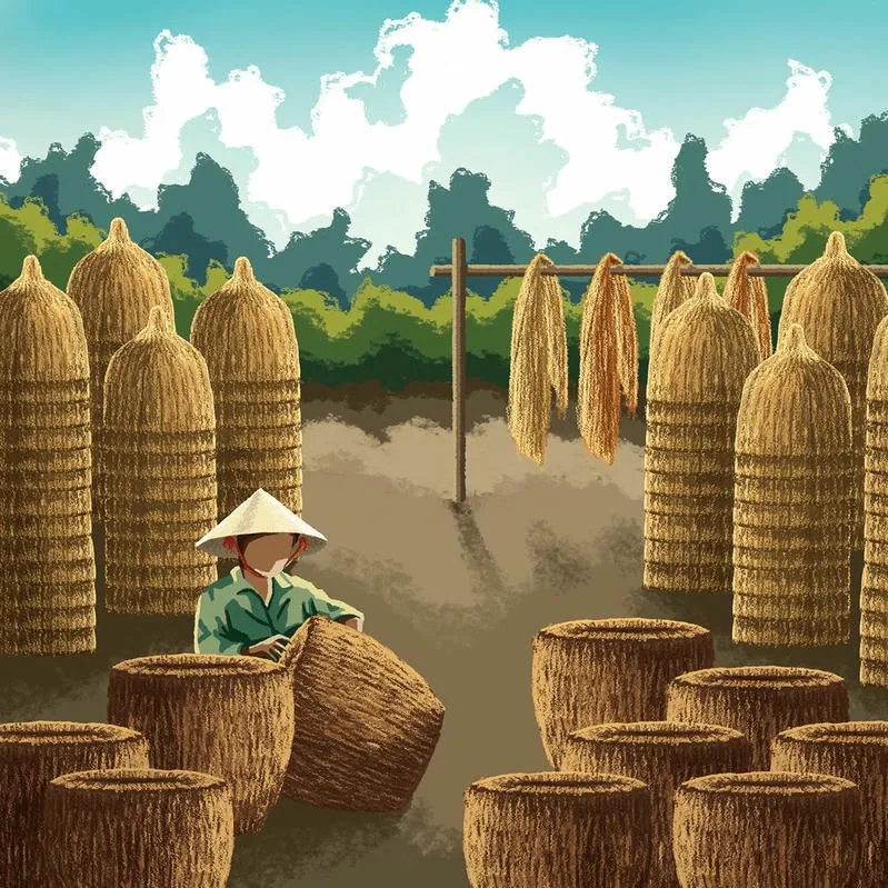 Nét văn hóa dân gian trong tranh vẽ làng nghề truyền thống