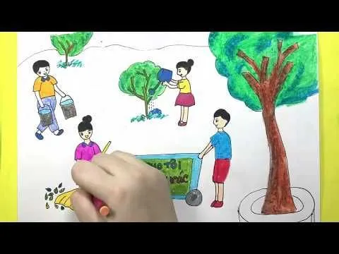 Nghệ thuật cộng đồng từ tranh vẽ về chủ đề bảo vệ môi trường