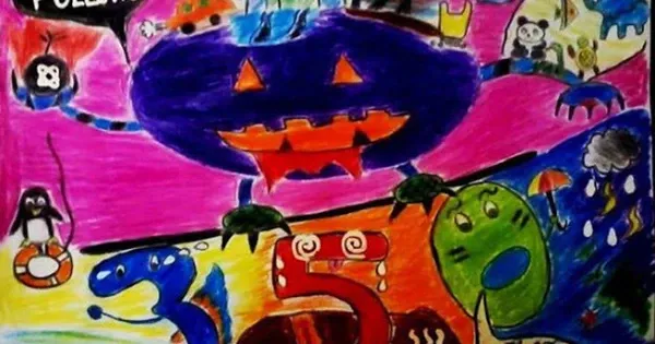 Nghệ thuật vẽ tay tự do thúc đẩy sáng tạo trong vẽ tranh biến đổi khí hậu đơn giản