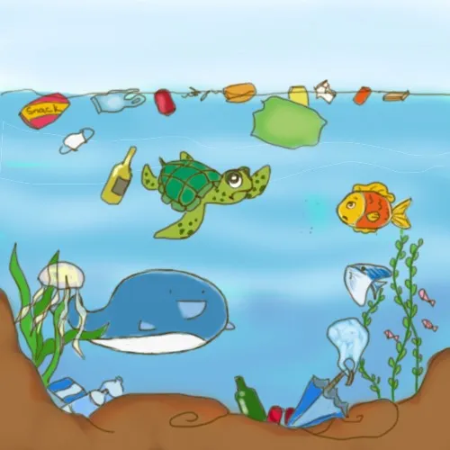 Nhận ra tầm quan trọng của vấn đề biển bị bẩn qua tranh vẽ ô nhiễm nước và hình ảnh