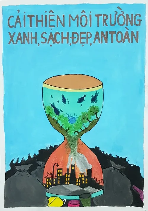 Những nét vẽ trừu tượng thể hiện tiếng nói của thiên nhiên qua tranh vẽ