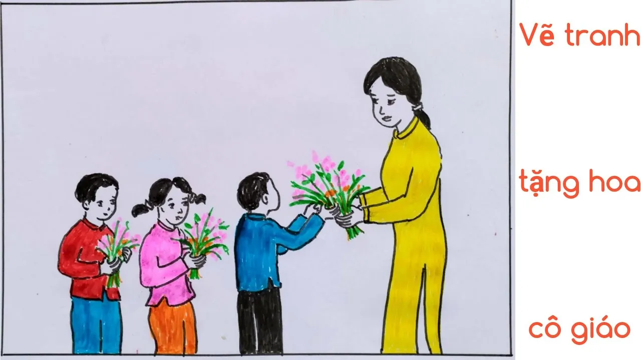 Những nét vẽ tưởng chừng đơn sơ nhưng lại chứa đựng cả một tâm tình