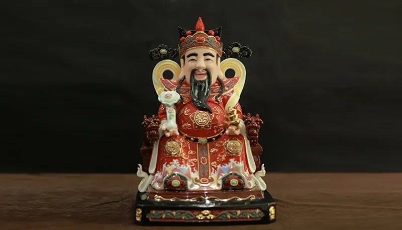 Tượng Thần Tài Ông Địa bằng thạch cao trang nghiêm