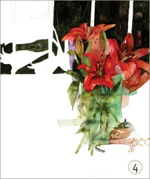 Tạo chiều sâu cho tranh bằng các mảng màu tối lạnh