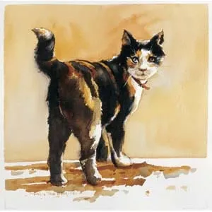 Bức tranh hoàn thiện với đầy đủ các sắc độ từ sáng nhất đến tối nhất