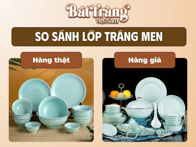 Kiểm tra lớp tráng men trên bề mặt sản phẩm gốm sứ