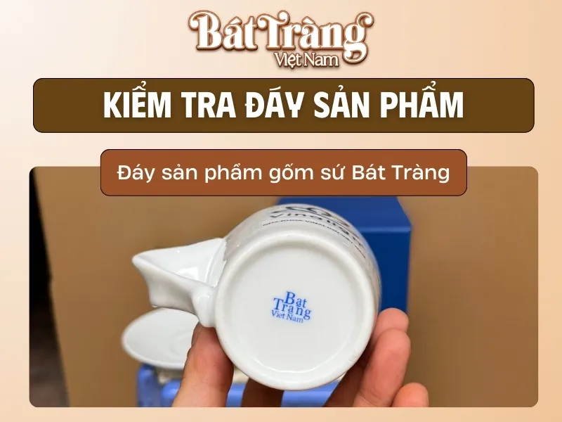 Logo in dưới đáy sản phẩm Bát Tràng