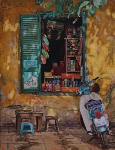 Phố cổ Hà Nội với những mái nhà rêu phong và gánh hàng rong quen thuộc