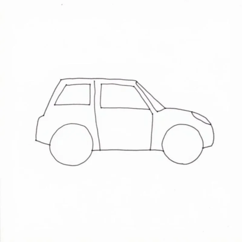 Quy trình phác thảo hình dáng tổng thể của chiếc ô tô mơ ước bằng bút chì