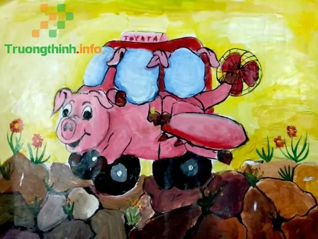 Sáng tạo với tranh vẽ ô tô mơ ước đơn giản đẹp cho trẻ em