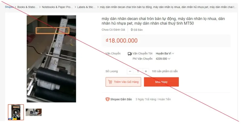 So sánh giá máy dán nhãn thủ công trên thị trường thương mại điện tử