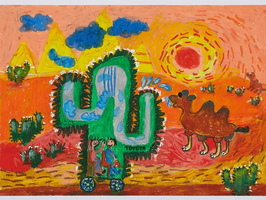 Siêu ô tô xương rồng đạt giải khuyến khích tại cuộc thi vẽ tranh quốc tế