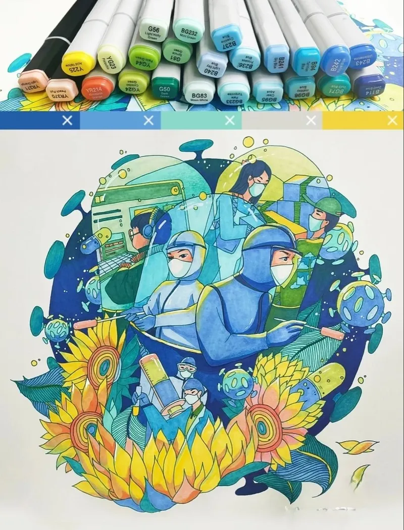 Siêu thực và ấn tượng là những gì mà bức vẽ tranh về bác sĩ này mang lại