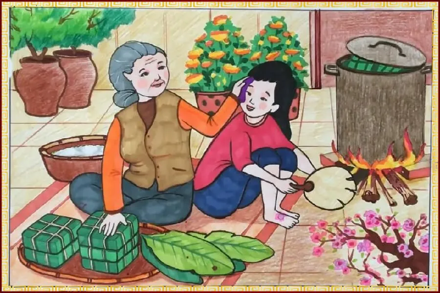 Sử dụng các bước đơn giản để tạo nên bộ ảnh vẽ tranh ngày tết cực kỳ ấn tượng