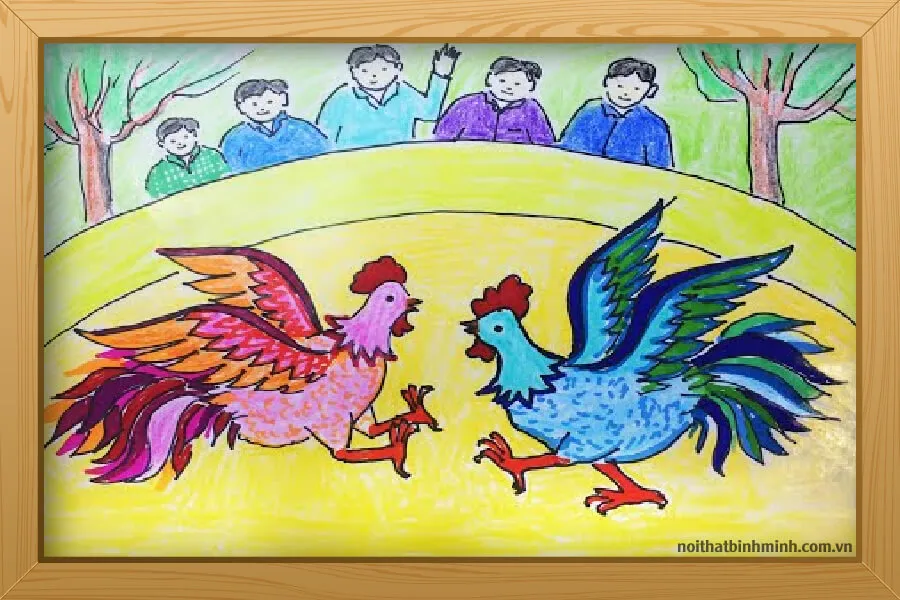 Sự kịch tính của cuộc đấu gà trong lễ hội truyền thống quê hương