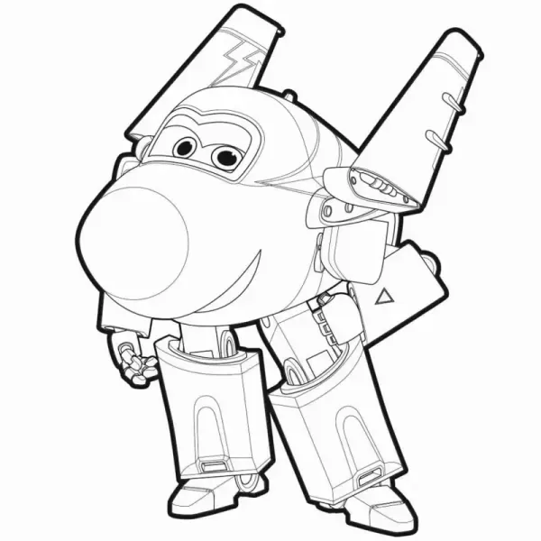 Chi tiết các tờ tranh tô màu với hình ảnh máy bay và nhân vật hoạt hình