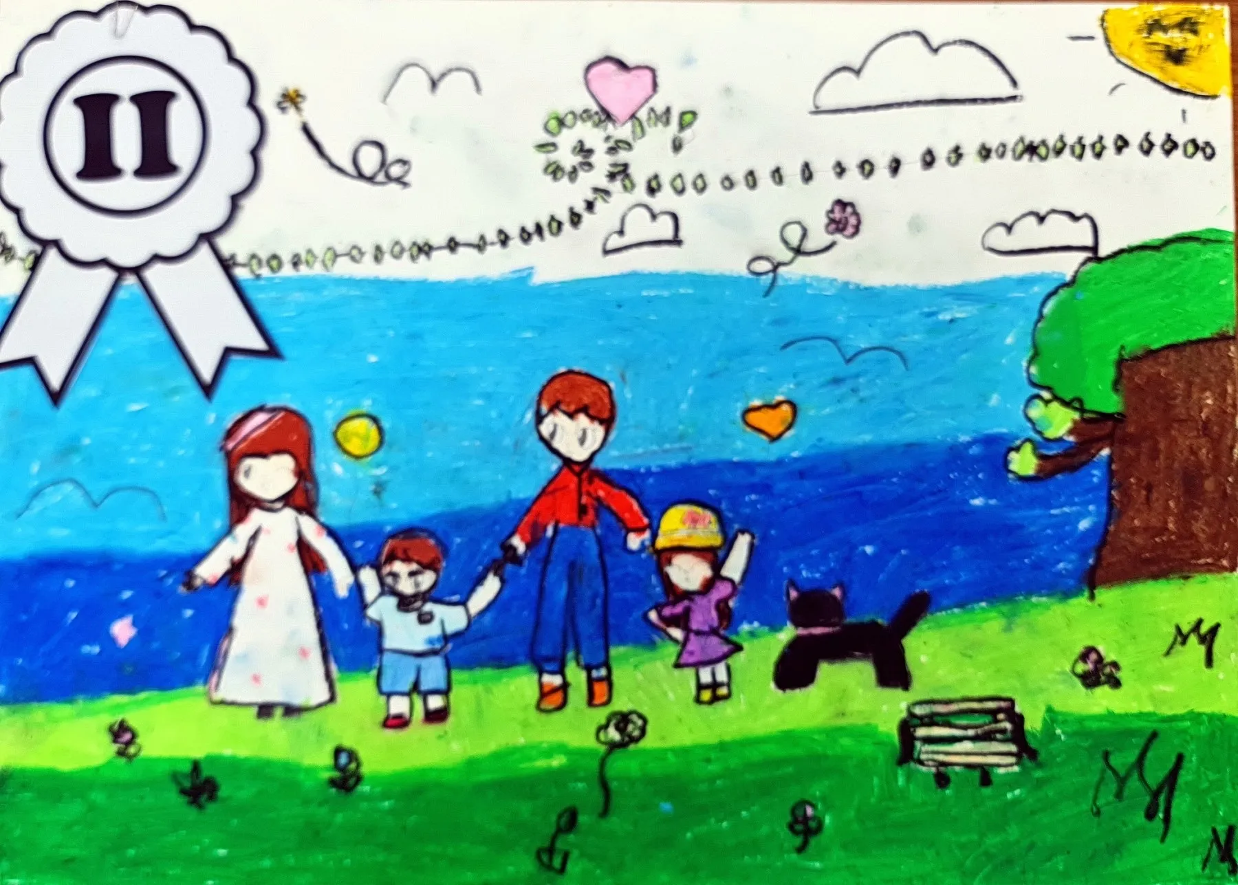 Tác phẩm đạt giải Nhì thể hiện ước mơ về một mái ấm gia đình hạnh phúc mãi mãi