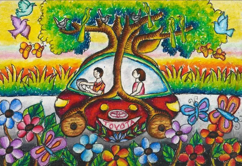 Tác phẩm nghệ thuật sáng tạo ô tô mơ ước thể hiện khát vọng chinh phục không gian