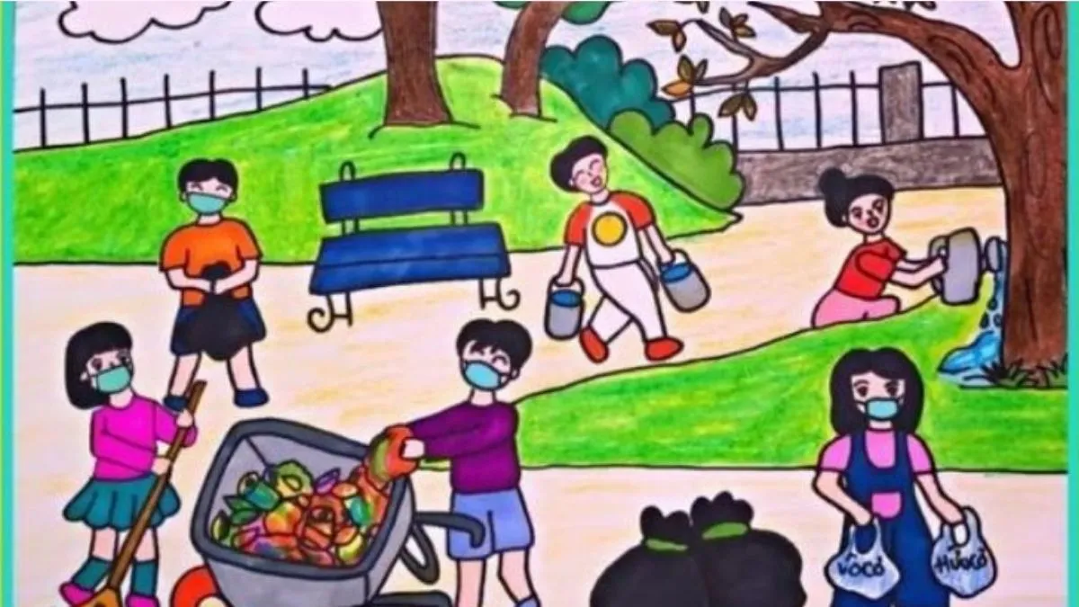 Tải ảnh vẽ tranh bảo vệ môi trường đẹp nhất tuyên truyền ý thức dân cư