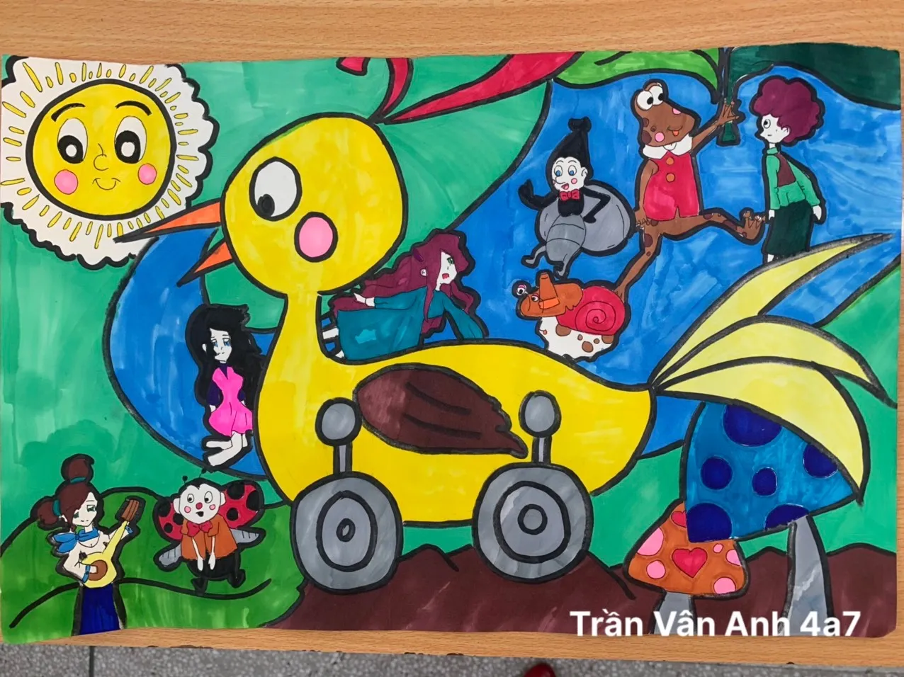 Tham gia cuộc thi vẽ mô tô để thể hiện tình yêu với hội họa