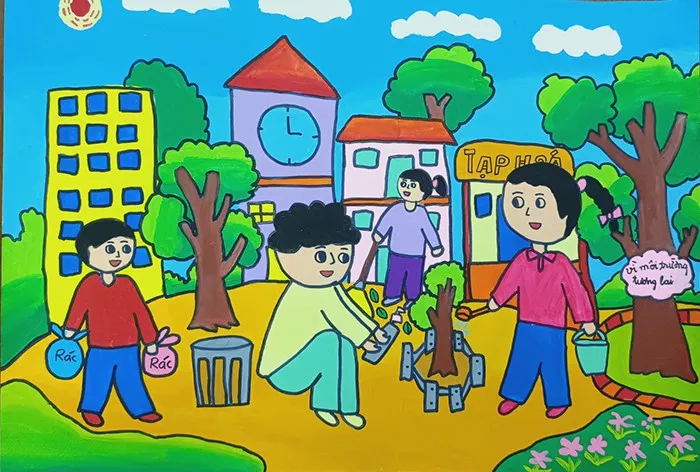 Tham gia dọn dẹp vệ sinh quanh nơi mình sinh sống