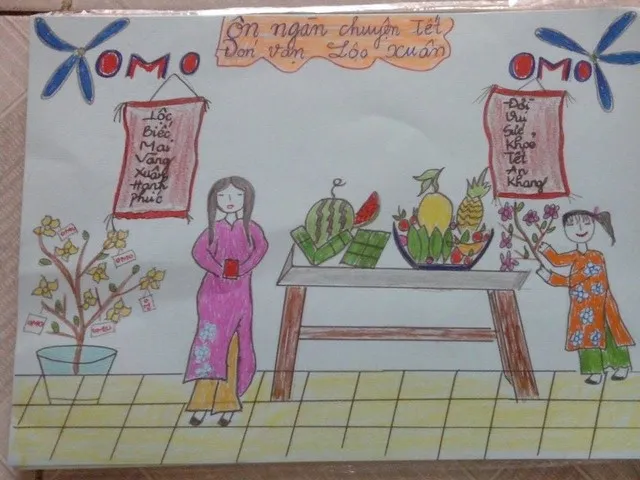 Thế giới ảo diệu đầy màu sắc hiện lên trong bộ ảnh vẽ tranh ngày tết đặc sắc