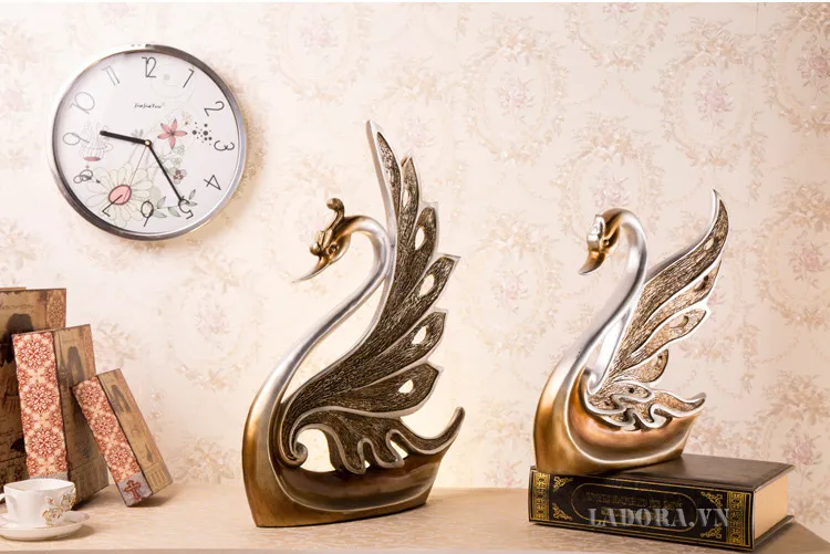 Cặp thiên nga trang trí tại LaDora.vn