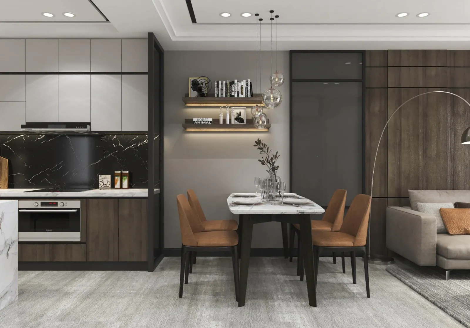 Mẫu bộ bàn ghế phòng ăn dành cho 4 người