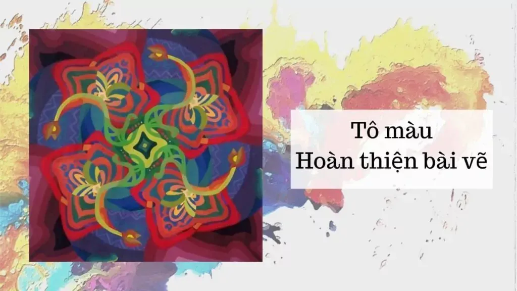 Tác phẩm nghệ thuật sau khi đã được lên màu hoàn chỉnh với độ tương phản sắc nét