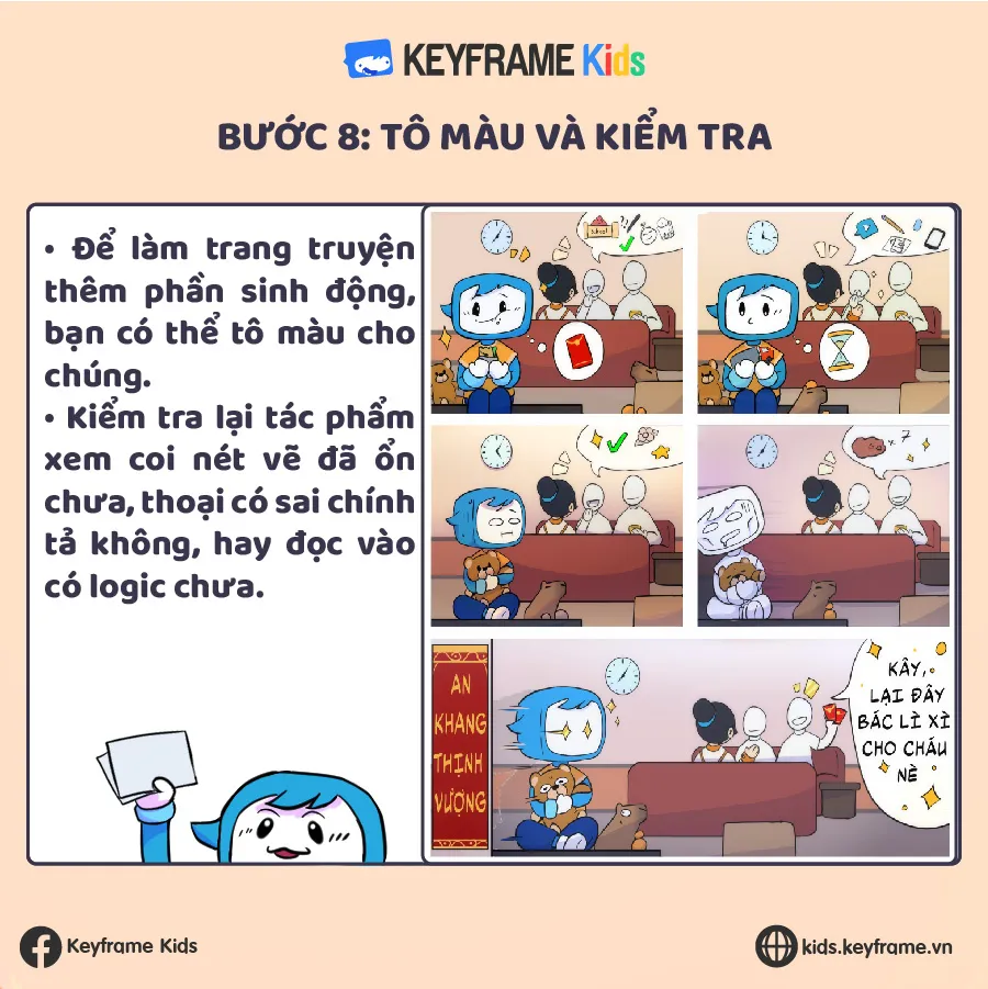 Tô màu hoàn thiện trang truyện tranh