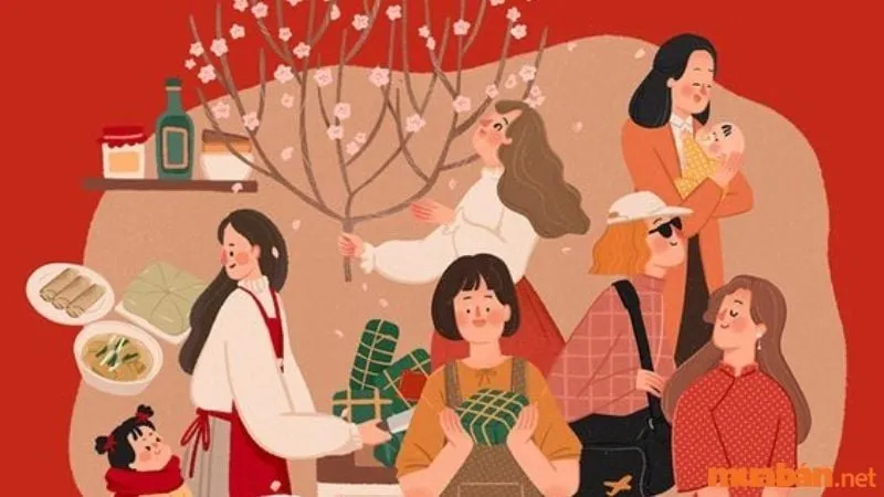 Tổng hợp 15 mẫu ảnh vẽ tranh ngày tết đẹp và ý nghĩa nhất cho năm 2024