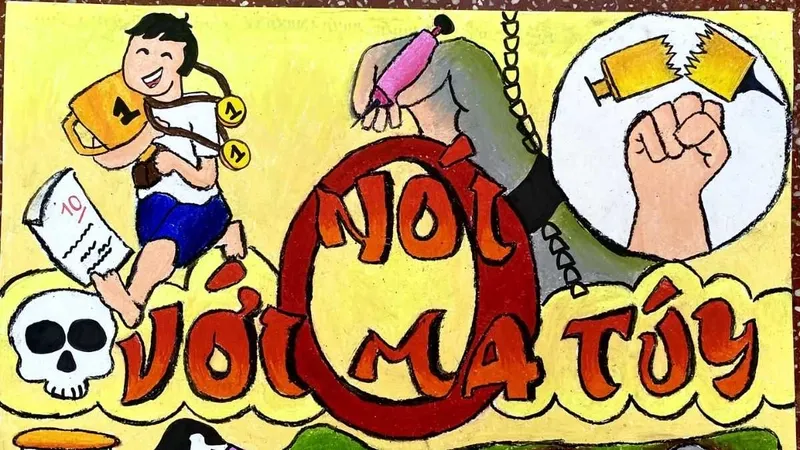Tổng hợp mẫu vẽ tranh về tệ nạn xã hội 14 với nhiều ý tưởng mới