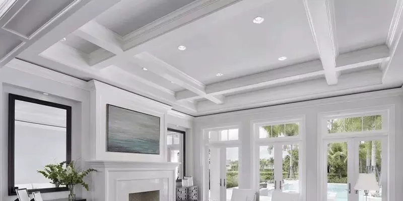 Hệ trần giật cấp kín mang phong cách minimalism tối giản